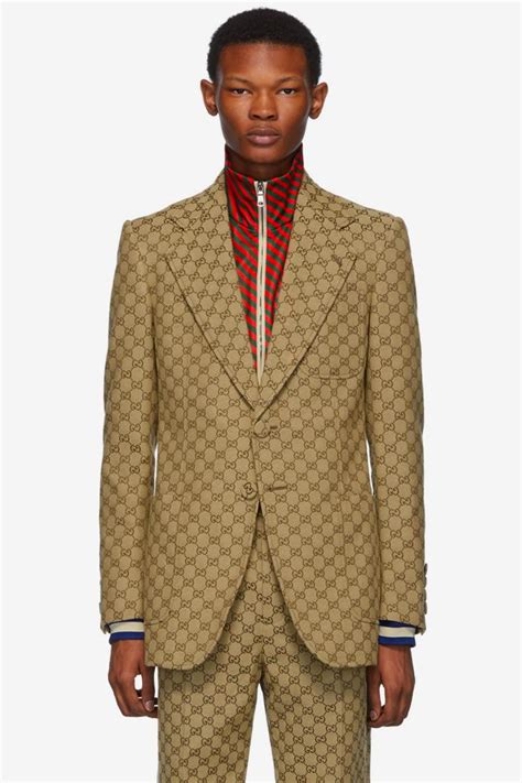 gucci blazer monogram|gucci monogram print.